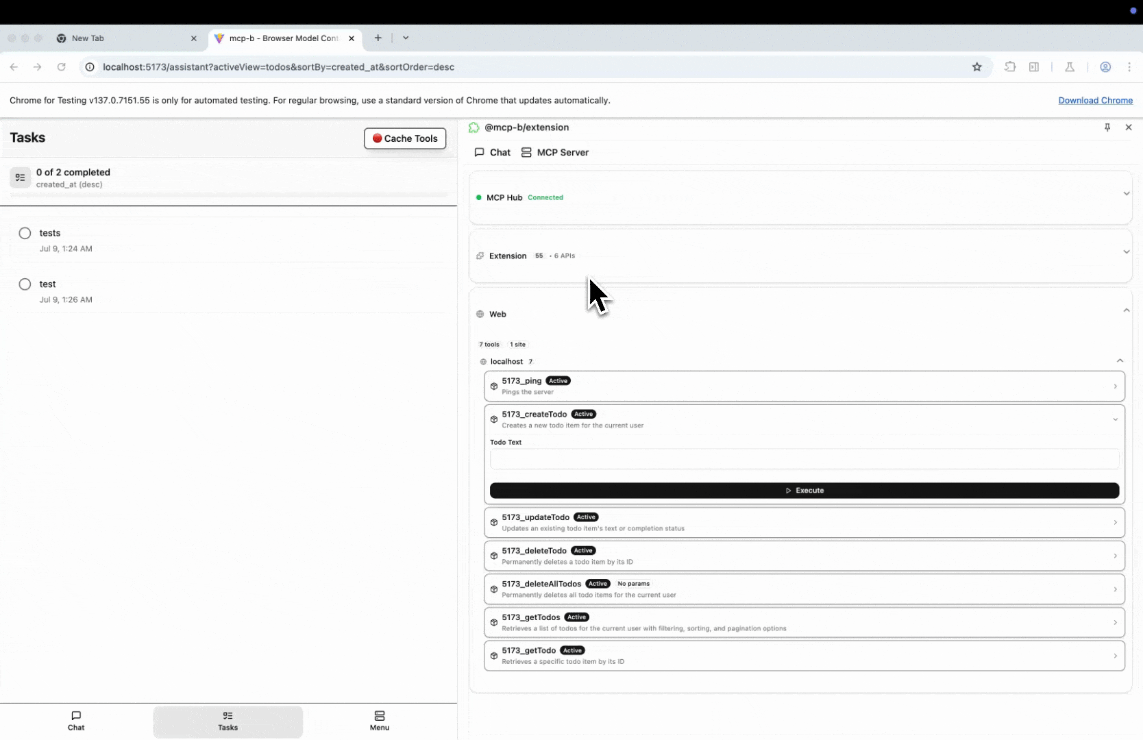 Tool Caching Demo